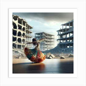 Dancer In Ruins 1 Art Print