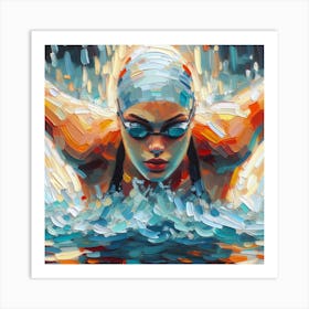 Swimmer Art Print