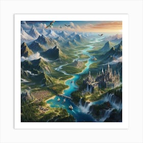 Fantasy Landscape 1 Art Print