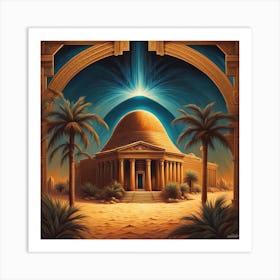 Egyptian Temple Art Print