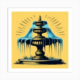 Fountain Of Water Art Print