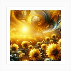 Sunflowers 1 Art Print