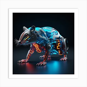 Robot Rat Art Print