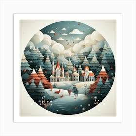 Christmas Lovely Paradise 3 Art Print