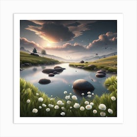 Landscape Painting 51 Art Print