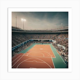 Basketball Court 6 Art Print