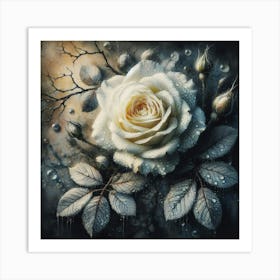 White Rose Art Print