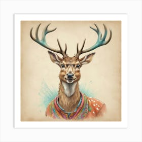 Deer! 36 Art Print