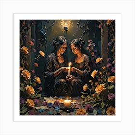 Two Witches Art Print