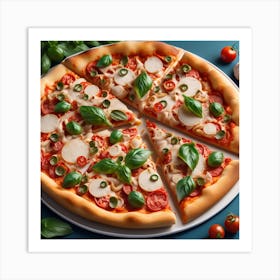 Pizza On A Plate 1 Art Print