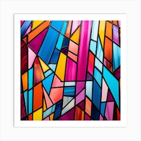 Stained Glass Background 2 Art Print