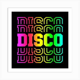 Neon Disco Art Print