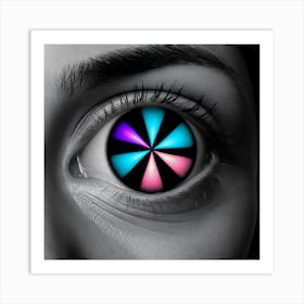 Psychedelic Eye Art Print