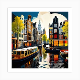 Amsterdam art print Art Print