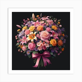 Bouquet Of Flowers 14 Art Print