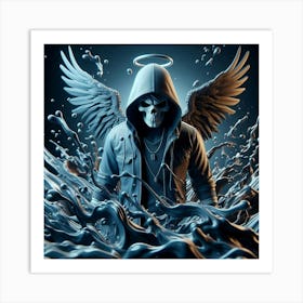 Angel In The Water Art Print