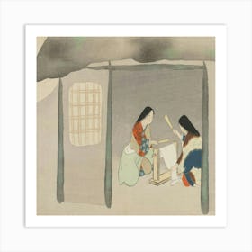 Two Women In A House Art Print