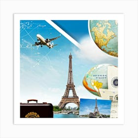 Travel And Tourism 2 Art Print