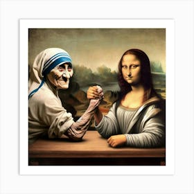 Teresa v Lisa Art Print