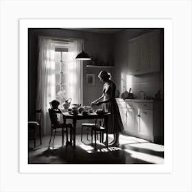 Child At The Table Art Print