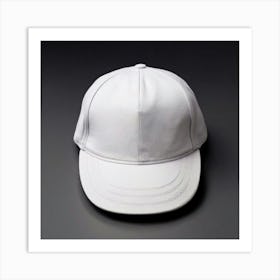 White Baseball Cap 10 Art Print