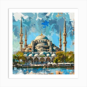 Blue Mosque 6 Art Print