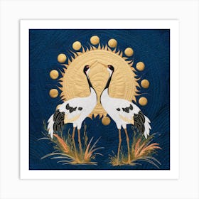 Cranes In The Sun 1 Art Print