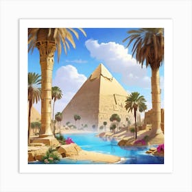 Egyptian Landscape 2 Art Print