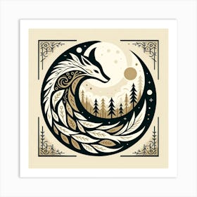 Fox In The Forest Art Print