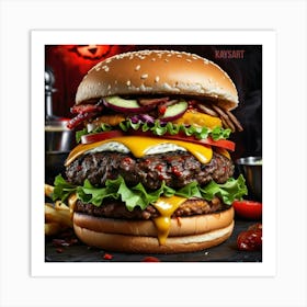 Big Burger 1 Art Print