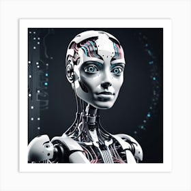 Cyborg Woman 33 Art Print