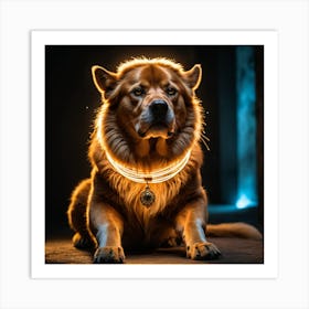 Holy Glowing Beast Master Pet 4 Art Print