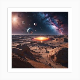 Asteroid Impact Art Print