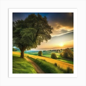 Sunset In The Countryside 23 Art Print