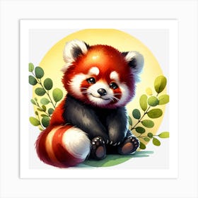 Cute Red Panda Art Print