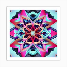 Abstract Flower 1 Art Print