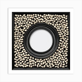 Black And White Bean Frame Art Print