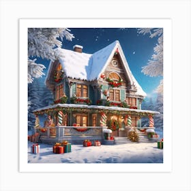 Christmas House 159 Art Print