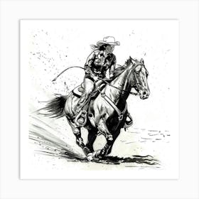 Horse Rider Art Print