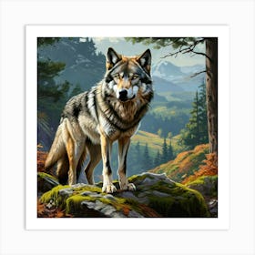 🦊 Fox, Realistic image Art Print