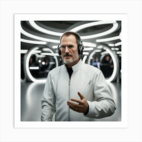 Steve Jobs In Space 4 Art Print