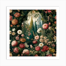 Garden Of Roses : moris Art Print