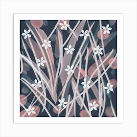 Flowers In The Grass Art Print