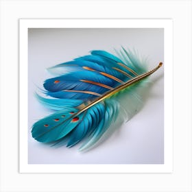 Feather Painting 5 Art Print