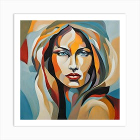 Woman'S Face 3 Art Print