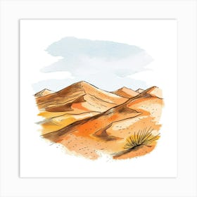 Desert Landscape 9 Art Print