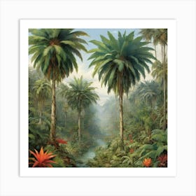 Tropical Jungle 1 Art Print