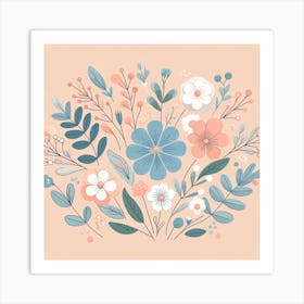 A charming Flowers 3 Art Print