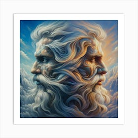 Gods in sky Art Print