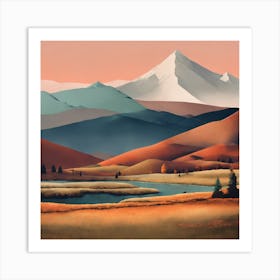 Mountain Landscape Art Print